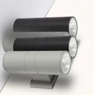 Applique Murale Extérieure Design – LED COB Puissante, Noir/Gris, Pour Maison & Jardin - FlexiLight