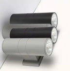 Applique Murale Extérieure Design – LED COB Puissante, Noir/Gris, Pour Maison & Jardin - FlexiLight