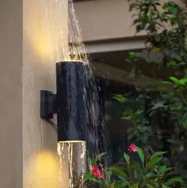 Applique Murale Extérieure Design – LED COB Puissante, Noir/Gris, Pour Maison & Jardin - FlexiLight